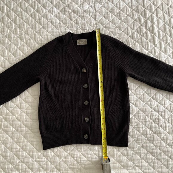 Everlane Womens Black The Felted Merino Boyfriend Cardigan Medium - Picture 4 of 16